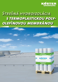 Strešná hydroizolácia s termoplastickou polyolefínovou membránou